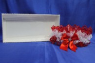 Подвязка кружевная красная в коробочке арт. 019-124