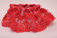 Подвязка для невесты кружевная красная в коробочке арт. 019-281
