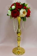 Подставка под цветы на гостевые столы металлическая золото 60см. арт.0572-002