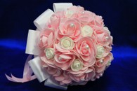 Букет дублер для невесты латексный бело-розовый арт. 020-154