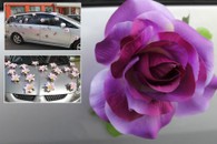 Фиолетовая матовая роза на присоске арт. 128-011