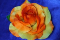 Роза желто-оранжевая матовая на присоске арт. 128-031