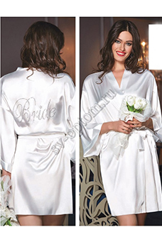 Свадебный халат для утра невесты 