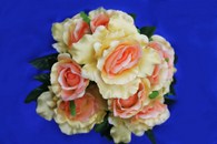 Букет розы айвори-розовые арт. 138-088