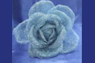 Цветок из сетки голубой (200 мм) арт. 138-168