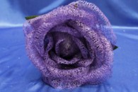 Цветок из сетки фиолетовый (200 мм) арт. 138-171