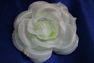 Роза белая блестящая (головка) Мин. заказ от 10шт! арт.137-015