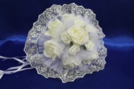 Букет дублер для невесты латексный с розами айвори арт. 020-272