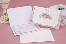 Приглашение на свадьбу + вкладыш с текстом + конверт (цена за упаковку 10шт) арт.065-317