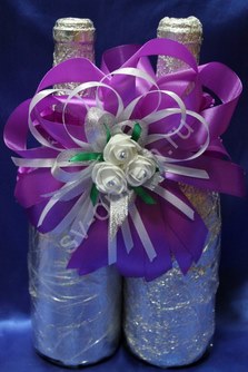 Лента для шампанского (восьмерка) фиолетовая арт.0573-080