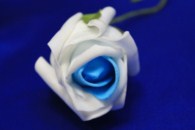Латексный цветок Бело-синий (65-70 мм) арт. 139-036