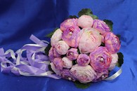 Букет дублер для невесты сиреневые и розовые пионы арт. 020-053