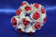 Букет из латексных цветов красно-белый (1 цветок 20мм) стоимость букета арт. 139-075
