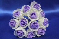 Букет из латексных цветов бело-фиолетовый (1 цветок 20мм) стоимость букета арт.139-076