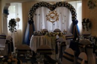 Сине-золотая свадьба 112-004