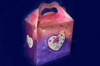 Сундучек для денег картонный розовый арт. 071-096