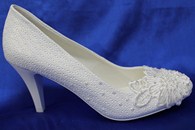 Свадебные туфли для невесты белые С-71. Размеры: 40.