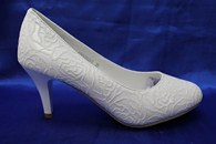 Свадебные туфли для невесты белые К-23М р.33-35 ВСЕ РАЗМЕРЫ