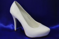 Свадебные туфли для невесты белые К-65м. р.33-36 ВСЕ РАЗМЕРЫ