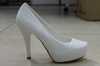 Свадебные туфли для невесты молочные К-144, раз. 34, 35, 36, 39 арт. 066