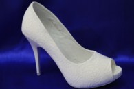 Свадебные туфли для невесты белые К-156 р.36-40 ВСЕ РАЗМЕРЫ