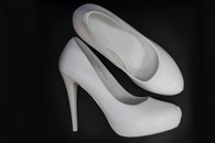Свадебные туфли для невесты белые С-404 р.36-41. Каблук 12см.
