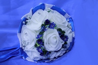 Букет дублер для невесты латексный синий арт. 020-368