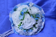 Букет дублер для невесты латексный голубой арт. 020-376