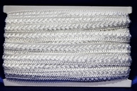 Лента окантовочная белая 10мм 20ярдов (18м) арт. 134-112