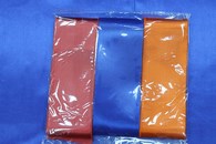 Ленты атласные 3 шт по 3 метра (красный, синий, оранжевый). арт.1202-001