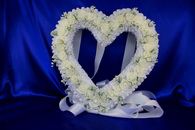Сердце с лентами с латексными розами арт. 1208-004