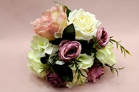 Букет дублер для невесты с сиреневыми,розовыми и айвори розами арт. 020-001